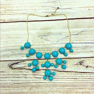 Statement necklace blue teal